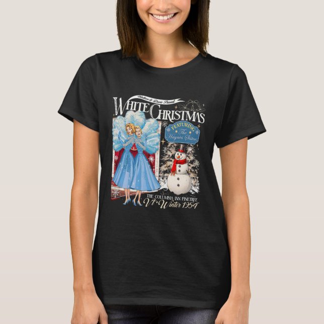 T-shirt Soeurs White Christmas Movie 1954 Pajamas Holiday (Devant)