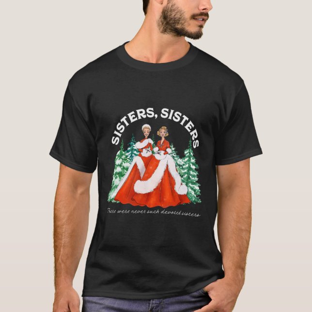 T-shirt Soeurs White Christmas Movie 1954 Xmas Snow Holid (Devant)