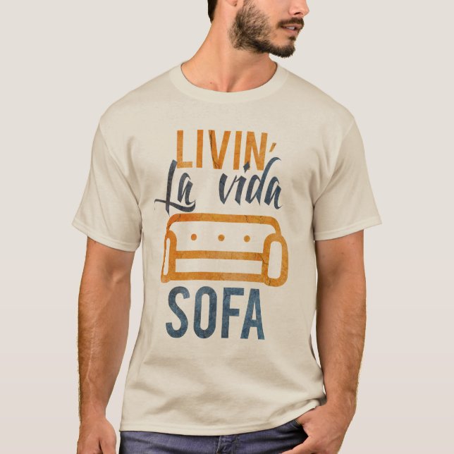 T-shirt Sofa de vida de La de Livin (Devant)