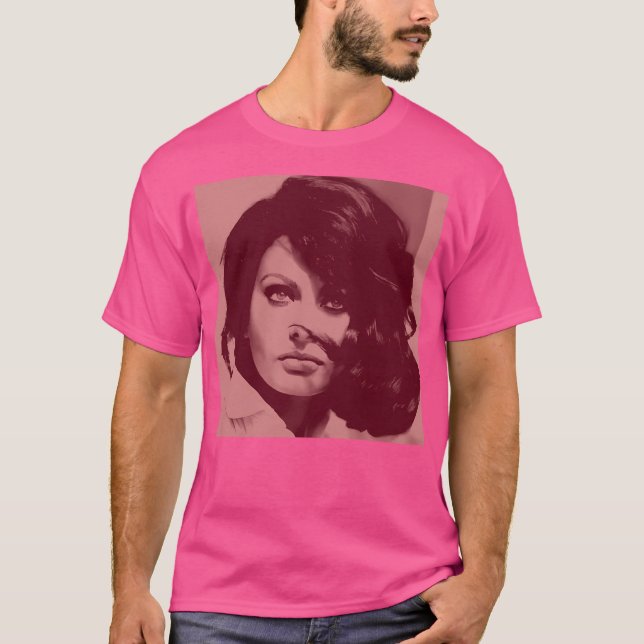 T-shirt Sofia Loren Dans Le Maroon (Devant)