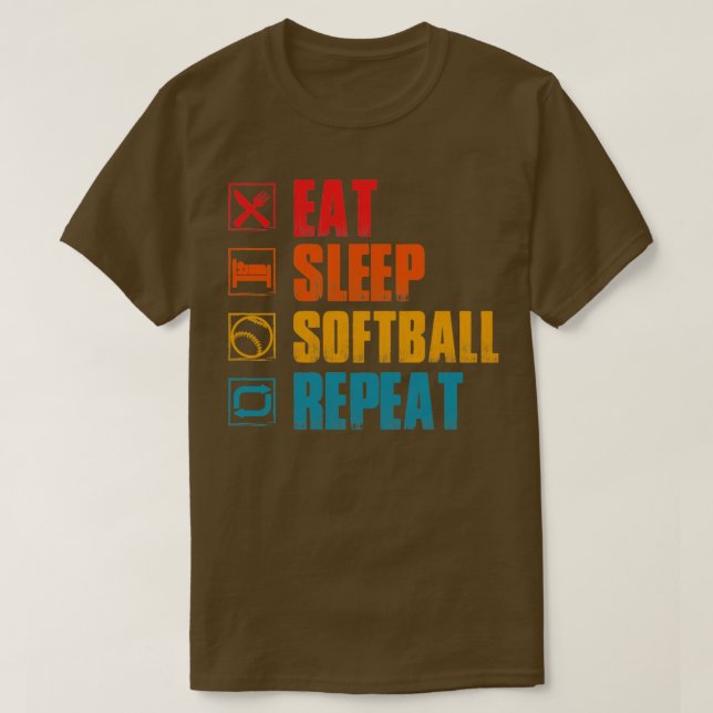 T-shirt softball (Design devant)
