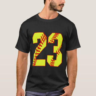T-shirt Softball 23 Fast Pitch Love Softball Maman Favorit