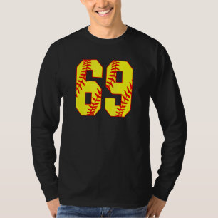 T-shirt Softball 69 Fast Pitch Love Softball Maman Favorit