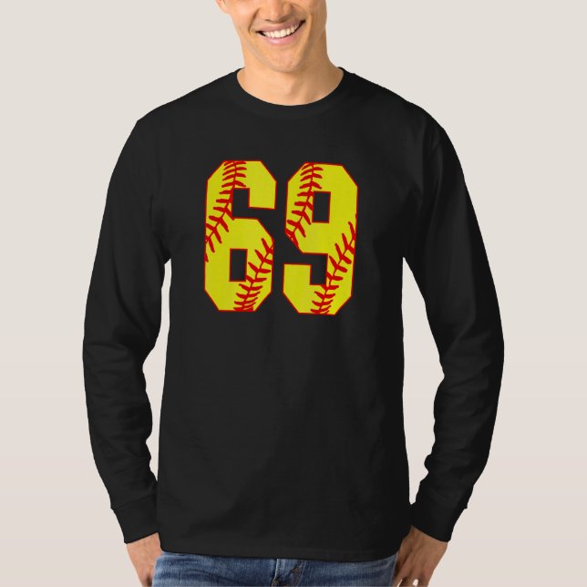T-shirt Softball 69 Fast Pitch Love Softball Maman Favorit (Devant)