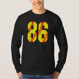 T-shirt Softball 86 Fast Pitch Love Softball Maman Favorit