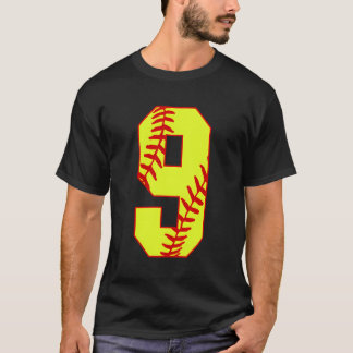 T-shirt Softball 9 Fast Pitch Love Softball Maman Favori P
