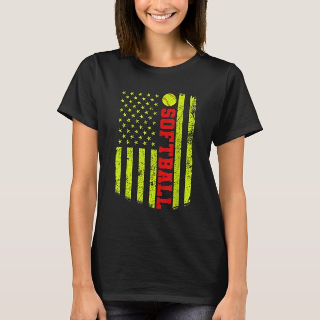 T-shirt Softball américain (Devant)