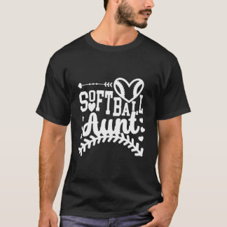 T-shirt Softball Aunt Of A Softball Player Auntie
