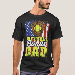 T-shirt Softball bonus papa baseball papa sofeball joueur