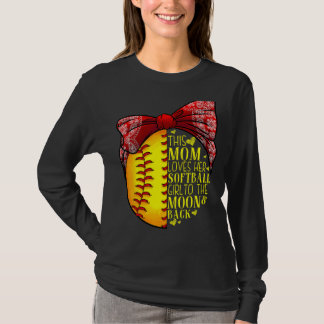 T-shirt Softball Cadeau Maman Femme Pitcher Catcher Girls