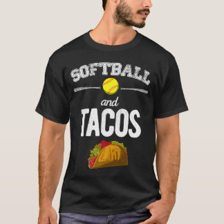 T-shirt Softball Et Tacos Softball Player Taco