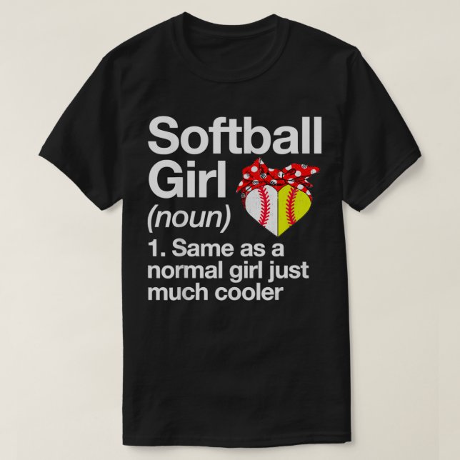 T-shirt Softball Girl Définition Sassy Sports Funny Softba (Design devant)