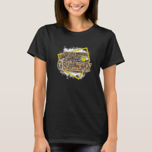 T-shirt Softball Grammy Leopard Bleached Family Correspond