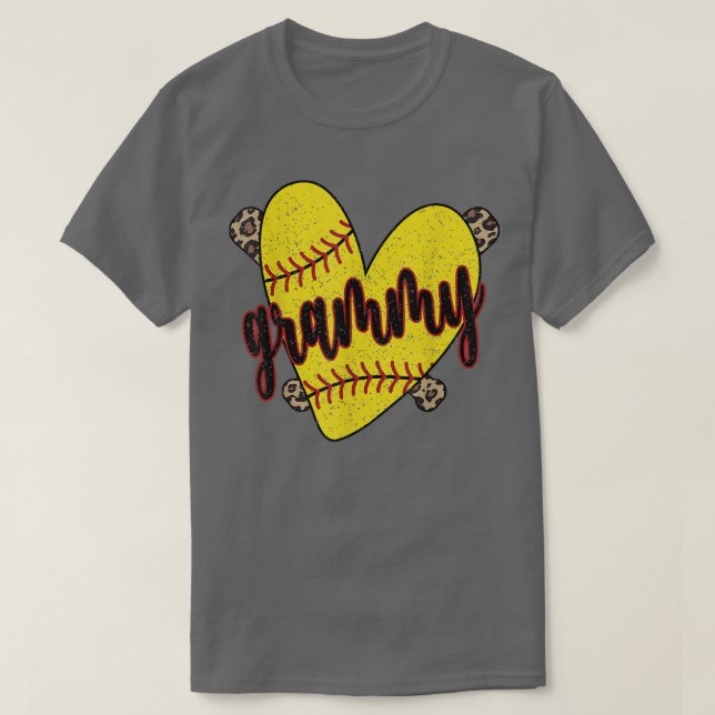 T-shirt Softball Grammy Proud Softball (Design devant)