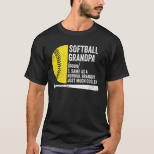 T-shirt Softball Grandpa Définition Amusante Grand-Papa So