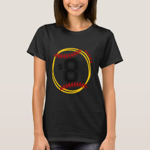 T-shirt Softball Jersey 8, Softball tendance, Softball Bal