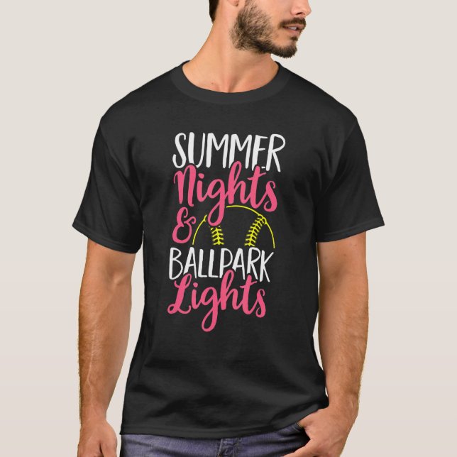 T-shirt Softball Joueuse de softball féminin Baseball Soft (Devant)