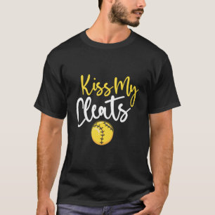 T-shirt Softball Kiss My Cleats Girls Fastpitch