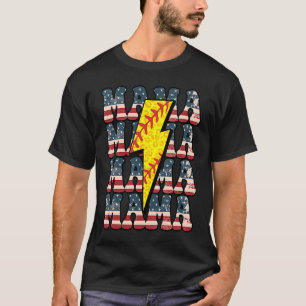 T-shirt Softball Love Softball Life Maman Lycée Softba