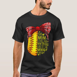 T-shirt Softball Maman Femmes Pitcher Catcher Girls 1