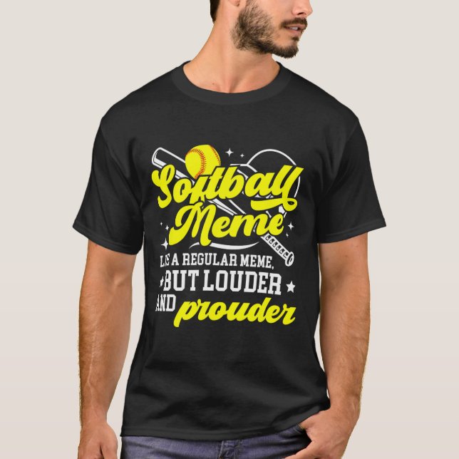 T-shirt Softball Meme Definition Meme Of A Softball Player (Devant)
