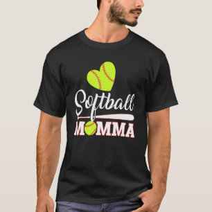 T-shirt Softball Momma Catcher Pitcher Mères Fête Maman