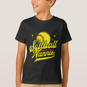 T-shirt Softball Nannie D'Un Joueur De Softball Nannie