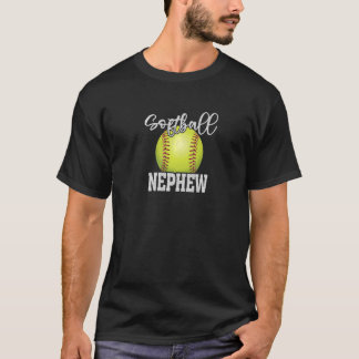 T-shirt Softball Nephew Vintage Softball Famille Correspon