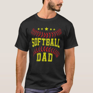 T-shirt Softball Papa Fête des pères tenue pour papa papa
