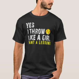 T-shirt Softball Pour Filles Softball Pour Femmes