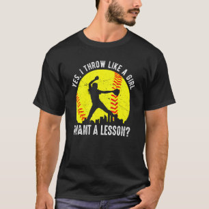 T-shirt Softball Pour Filles Softball Pour Femmes