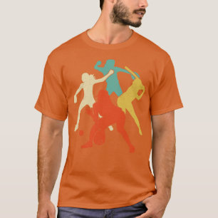 T-shirt Softball Retro Vintage pour Hommes Femmes Garçons 