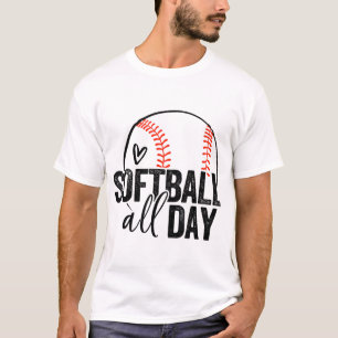 T-shirt Softball toute la journée