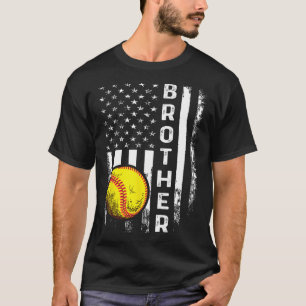 T-shirt Softll Brother American Flag Vintage Noël Xma