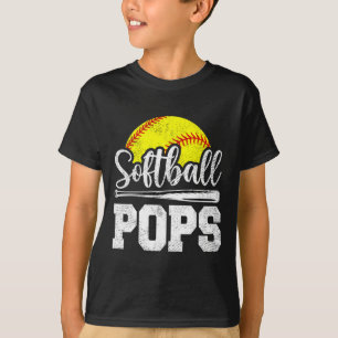 T-shirt Softll Pops Softll Joueur Jour Père &# ; s Jour