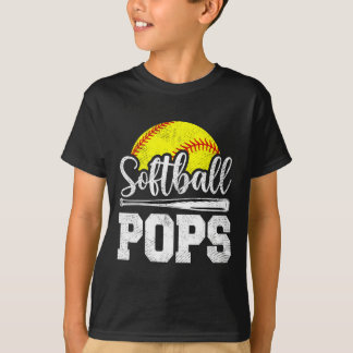 T-shirt Softll Pops Softll Joueur Jour Père &# ; s Jour