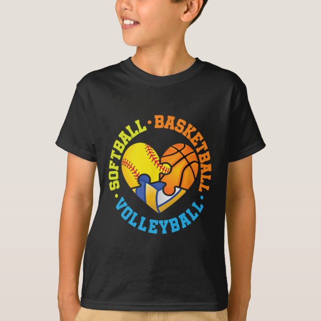 T-shirt Softll Sketll Volleyll  (Devant)