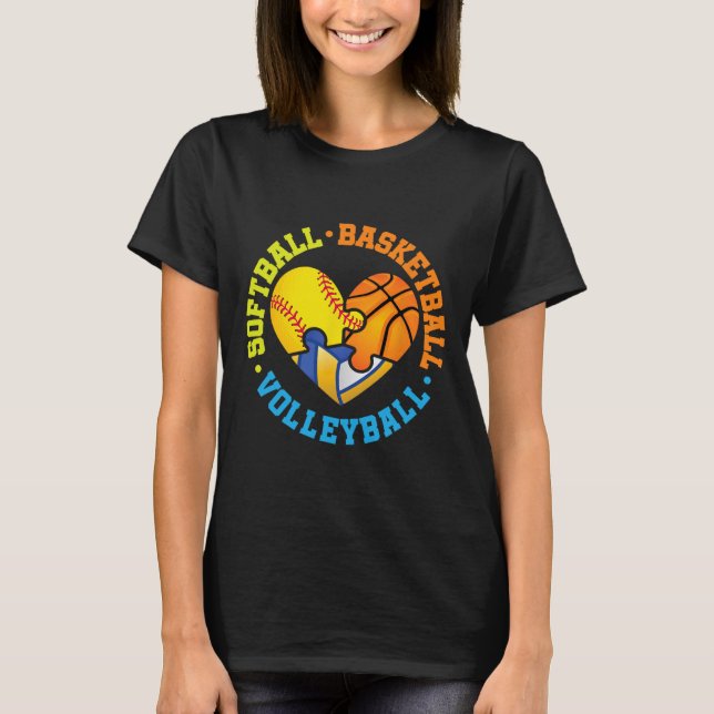 T-shirt Softll Sketll Volleyll  (Devant)