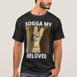 T-shirt Sogga Mon Bien-Aimé Serval Mème Chat
