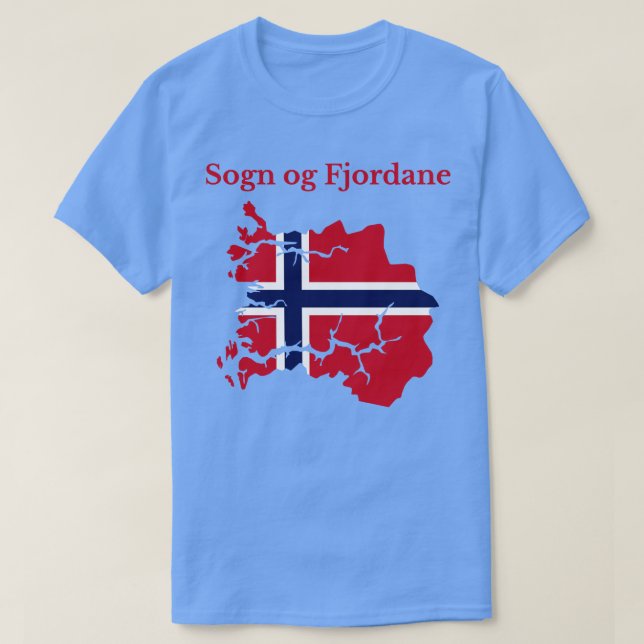 T-shirt Sogn og Fjordane Comté de Norvège (Design devant)
