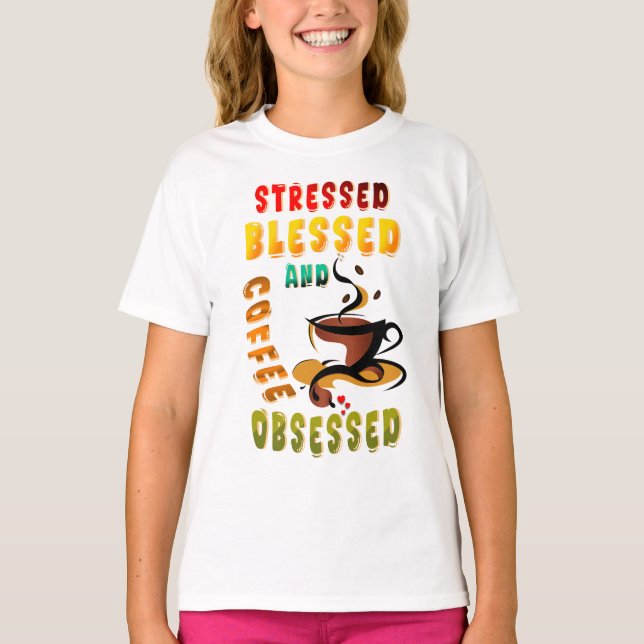 T-shirt Soigné Béni Et Café Obsédé (Devant)