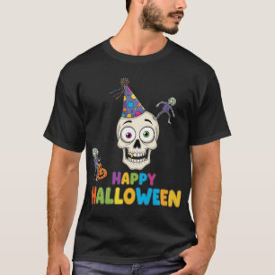 T-shirt Soignée Zombie & Halloween du crâne