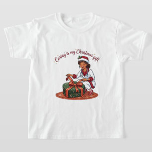 T-shirt Soigner est mon cadeau de Noël Infirmière