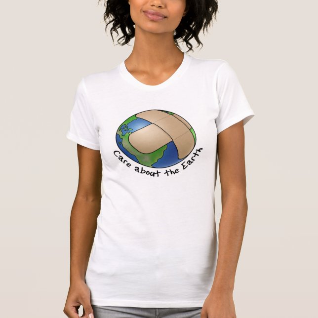T-shirt Soin au sujet de la terre (Devant)
