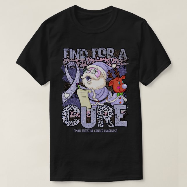 T-shirt Soin de noël léopard de sensibilisation aux petits (Design devant)