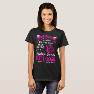 T-shirt Soin pris non corrompu d'électricien