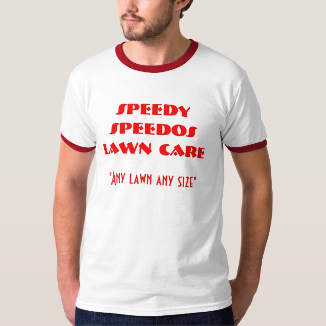 T-shirt SOIN RAPIDE de PELOUSE de SPEEDOS, "toute pelouse (Devant)