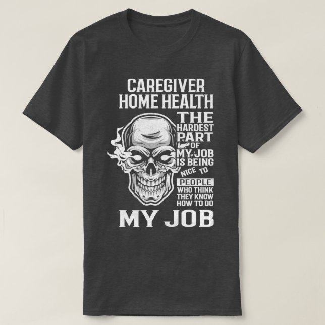 T-shirt Soins à domicile pour aidants (Design devant)