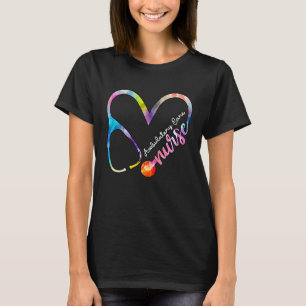 T-shirt Soins ambulatoires Infirmière Watercol Love Heart