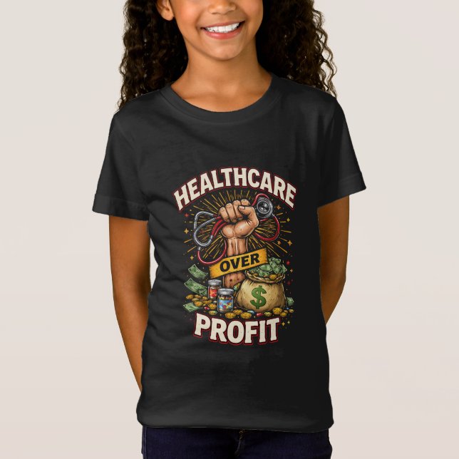 T-Shirt Soins avant le profit (Devant)
